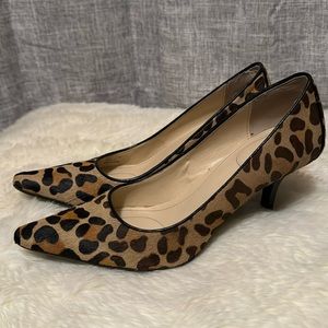 Calvin Klein Dolly Leopard pointed toe pump 7.5
